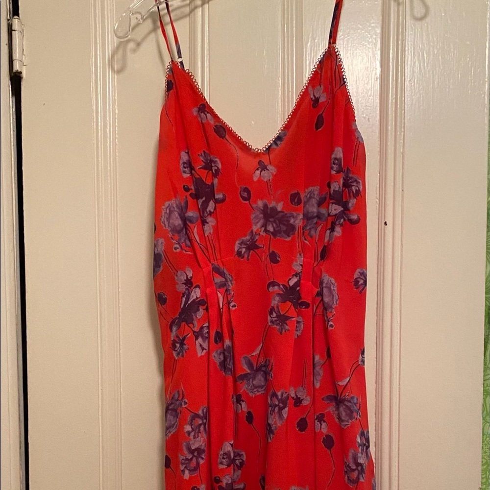 House of Harlow Revolve Red Floral Dress